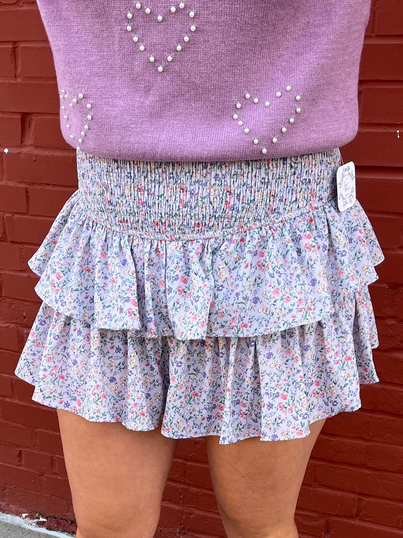 Lavender Floral Skort