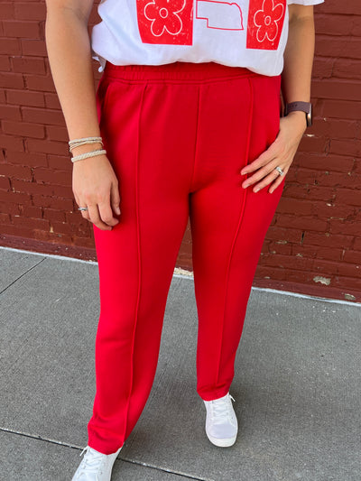 Red Scuba Pant