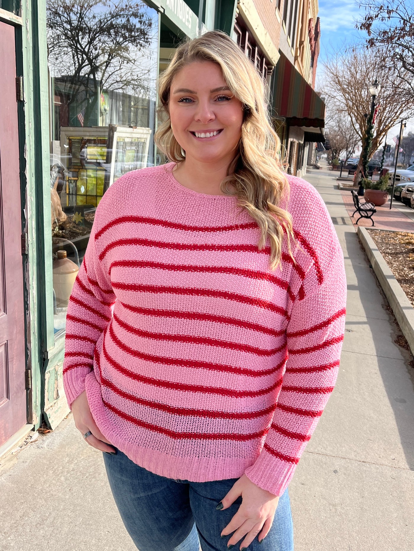 Candy Stripe Lightweight Sweater