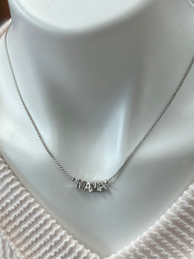 Silver Mama Necklace