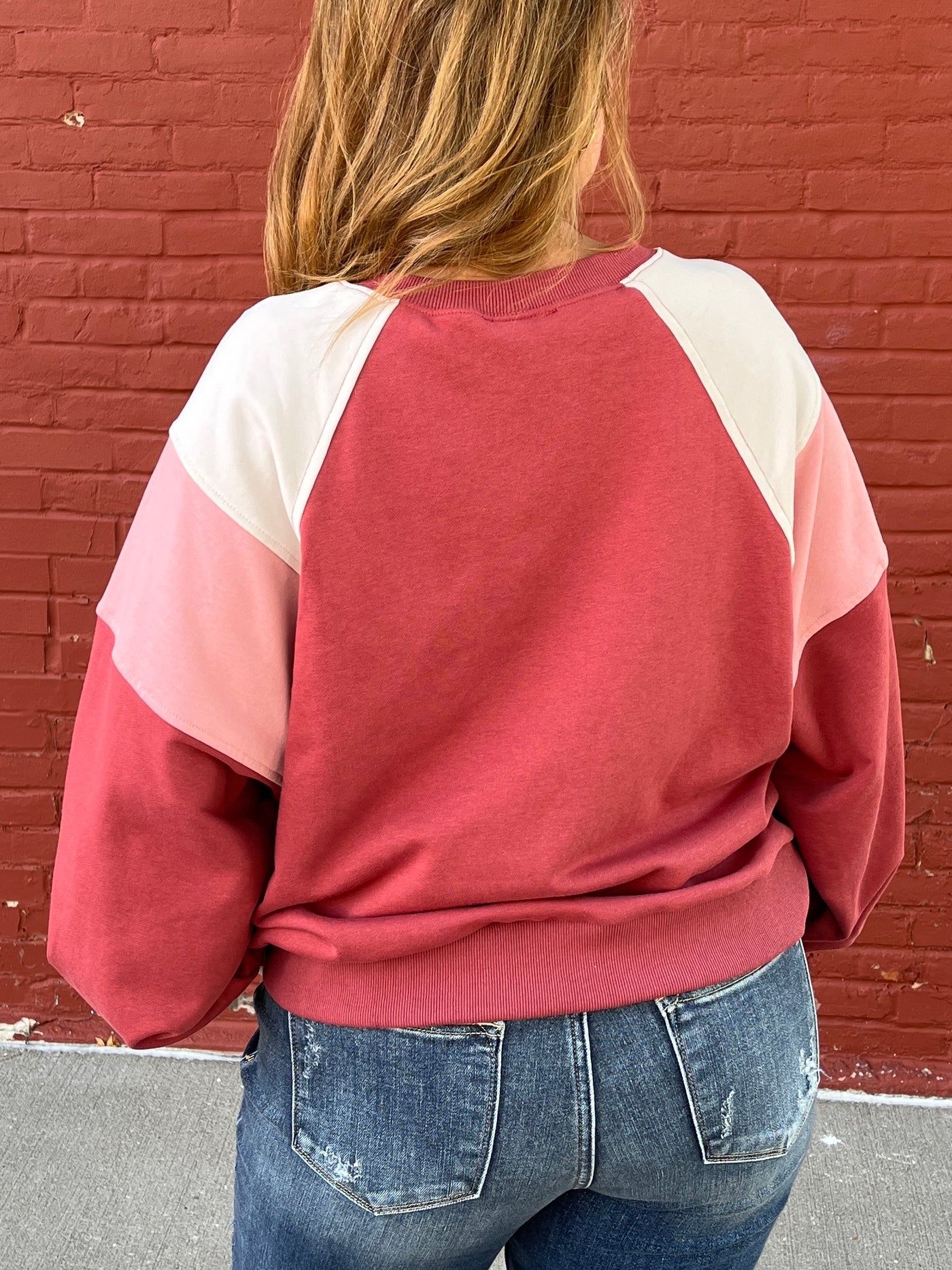 Falling Pink Crewneck