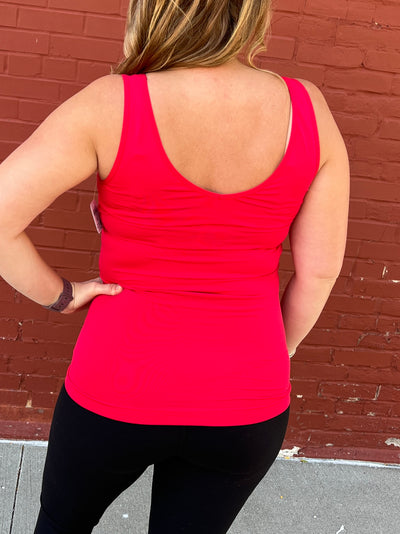 Reversible Layer Tank - Red