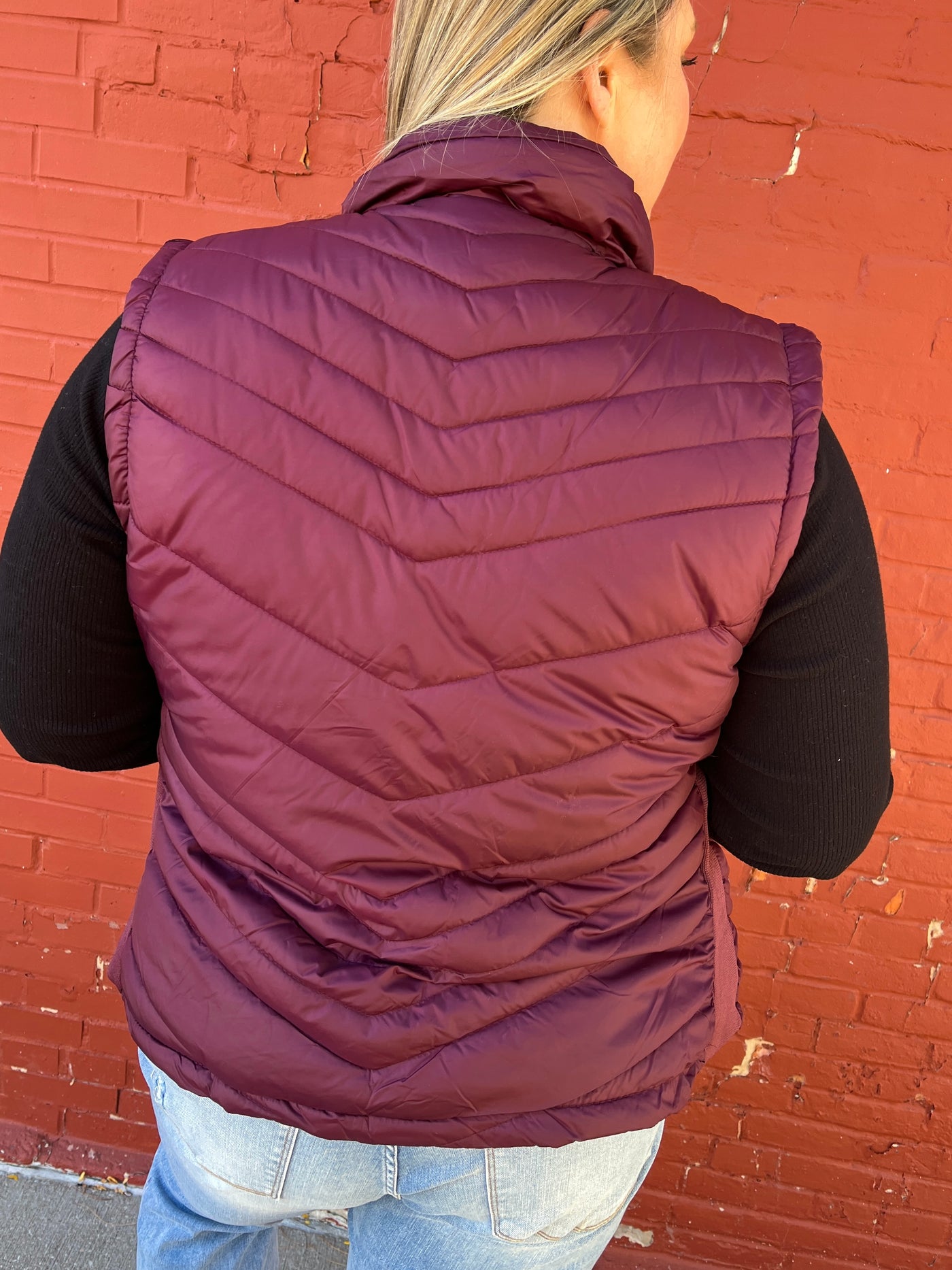 Burgundy Winter Vest