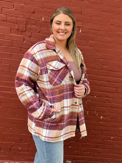 Norah Sunset Plaid Shacket