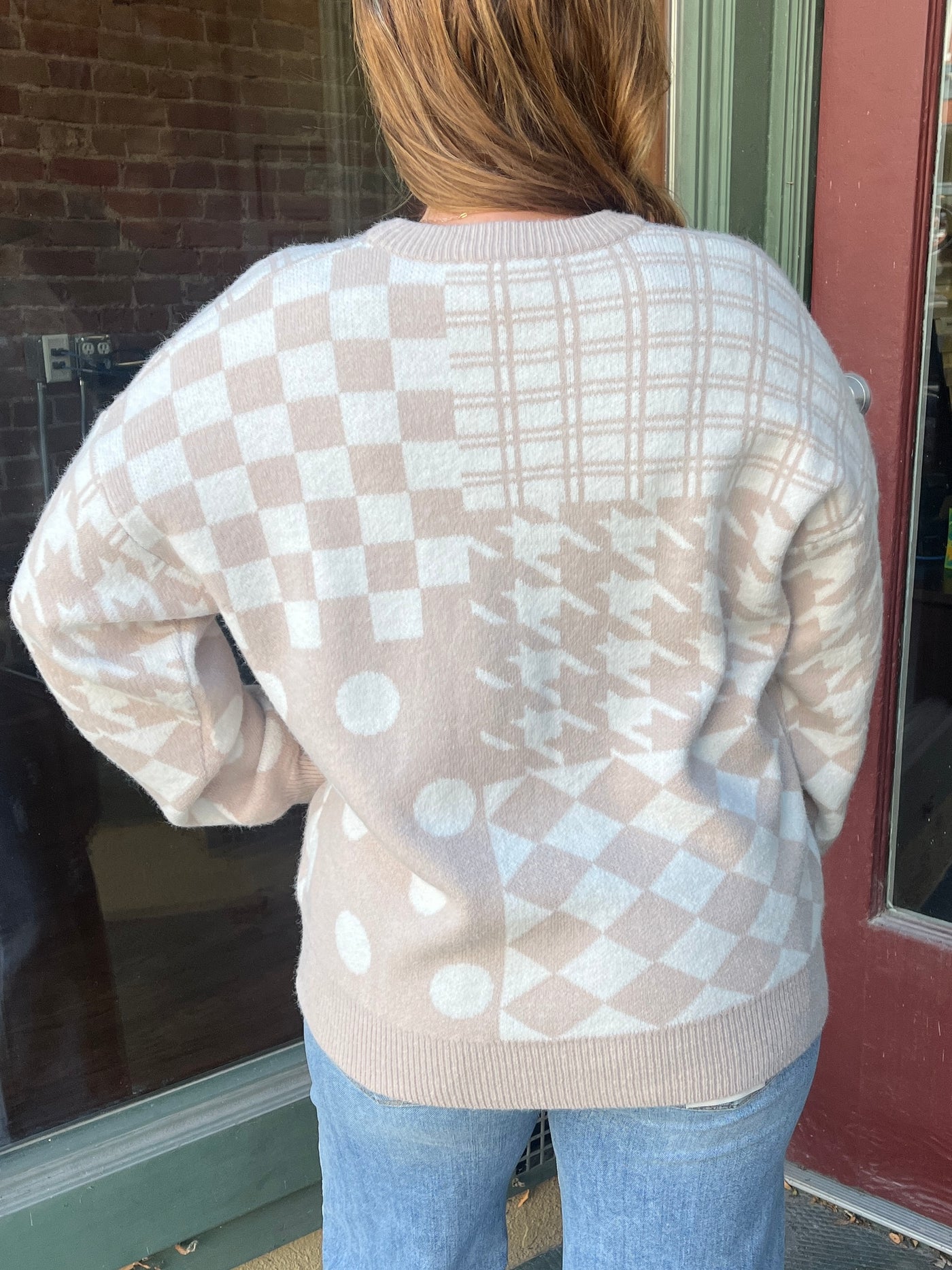 Mixed Checkered Sweater