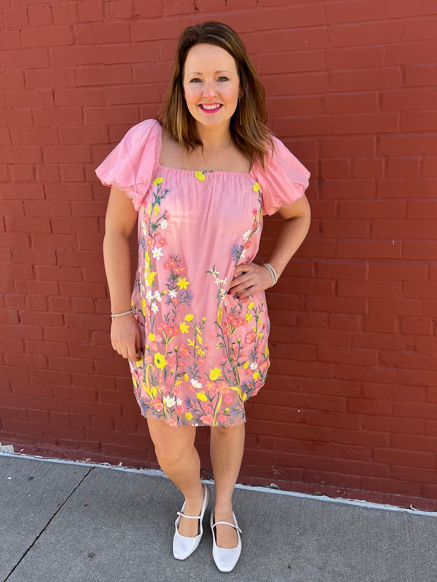 Floral Embroidered Dress