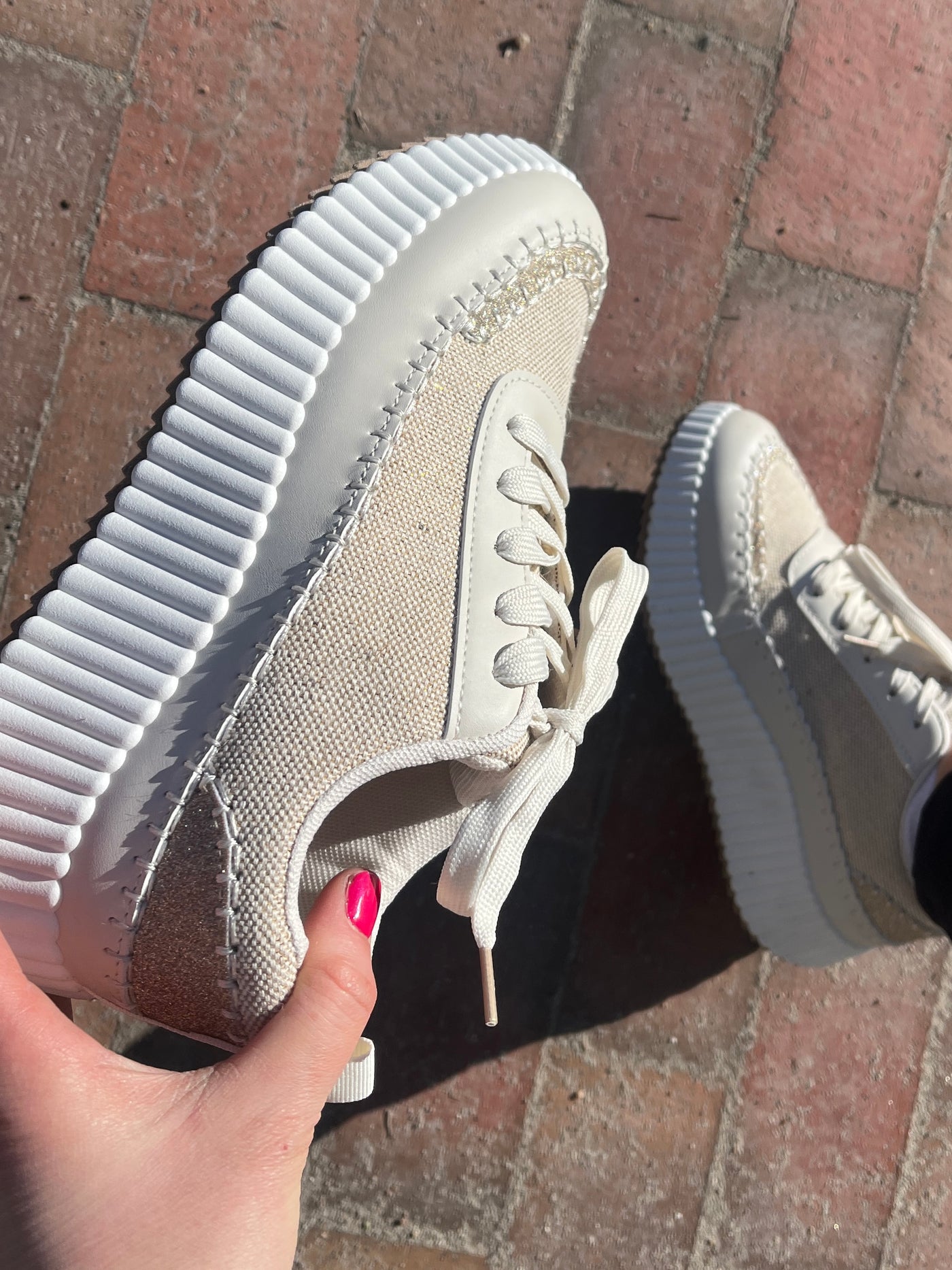 Neutral Whip Stitch Sneaker