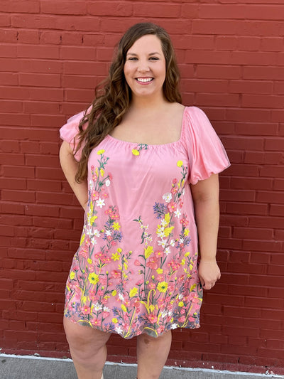 Floral Embroidered Dress