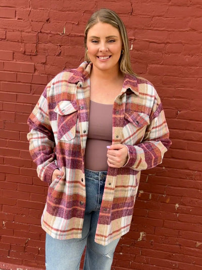 Norah Sunset Plaid Shacket