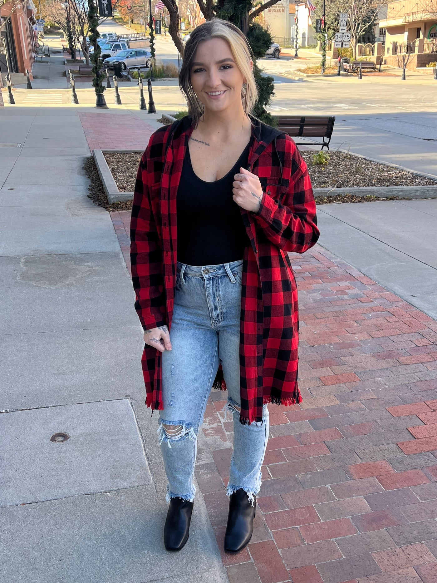 Buffalo Plaid Long Flannel