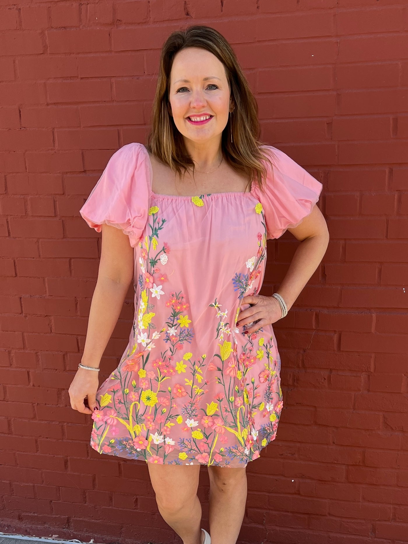 Floral Embroidered Dress