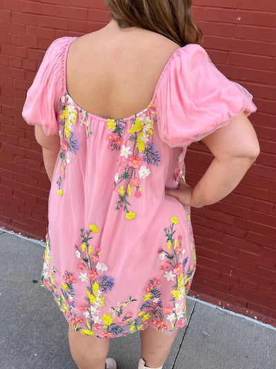 Floral Embroidered Dress