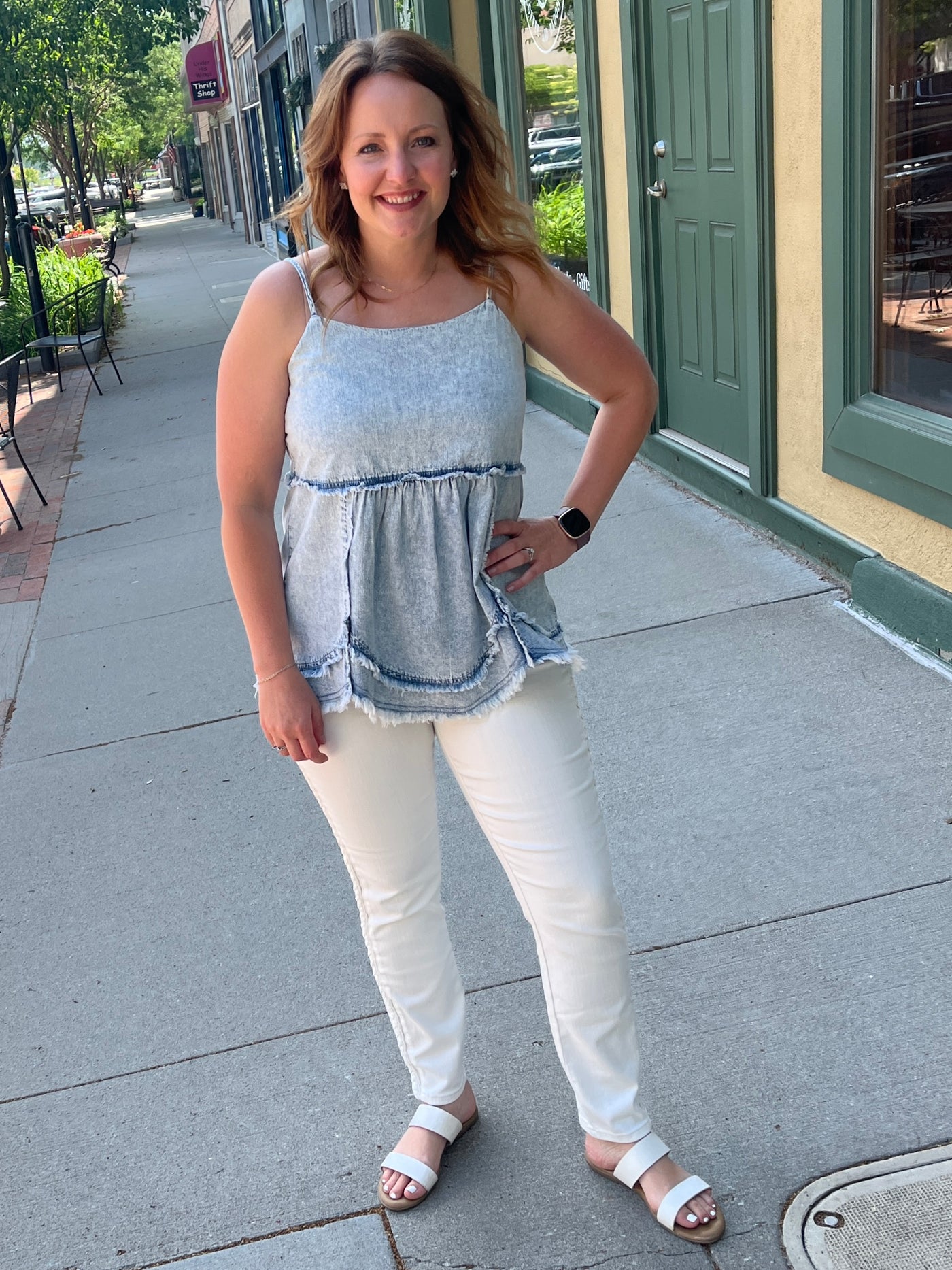 Denim Chambray Tank