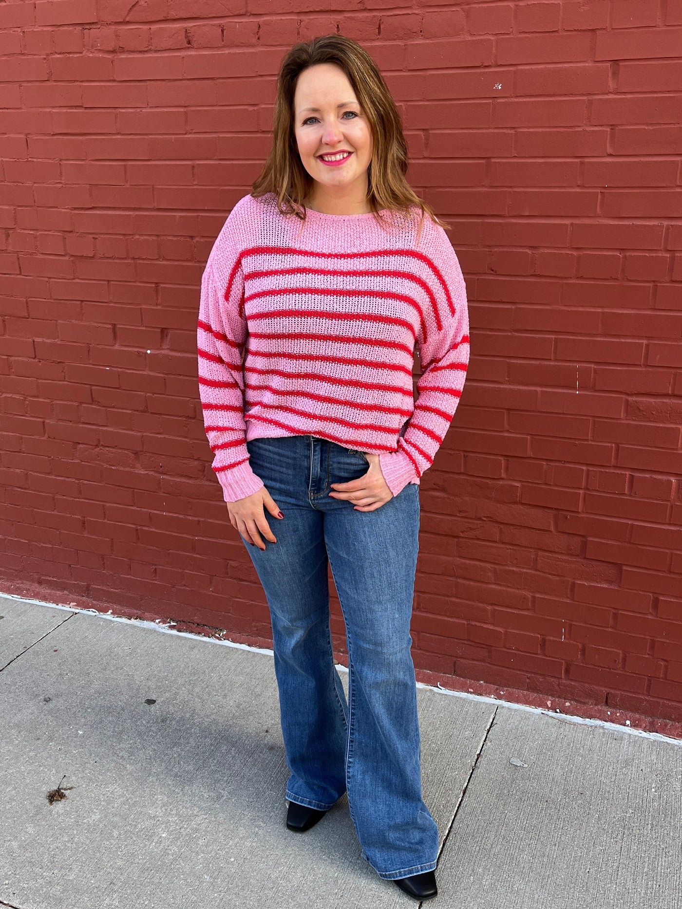 Candy Stripe Lightweight Sweater