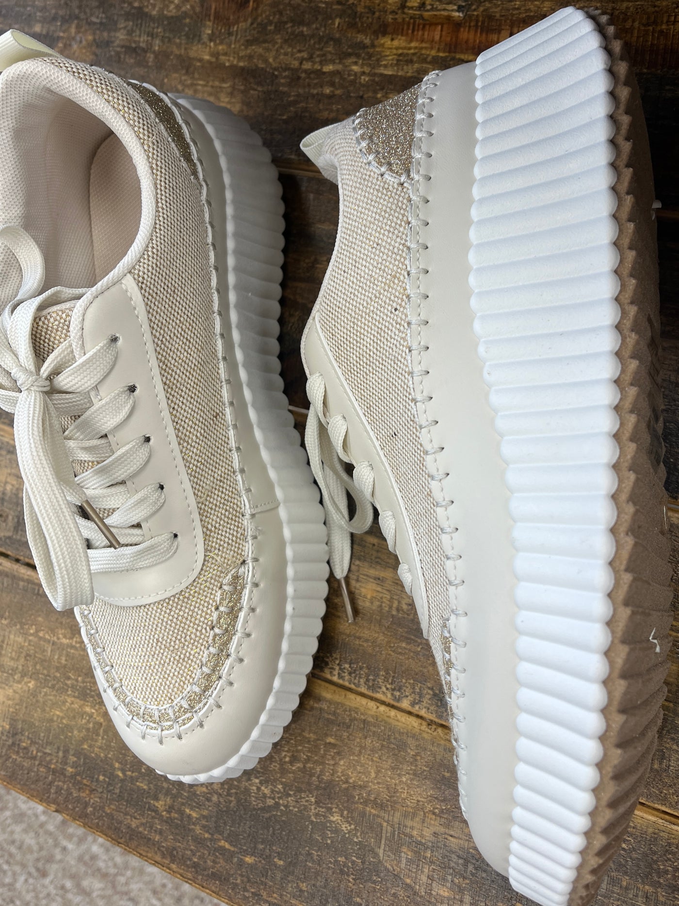 Neutral Whip Stitch Sneaker