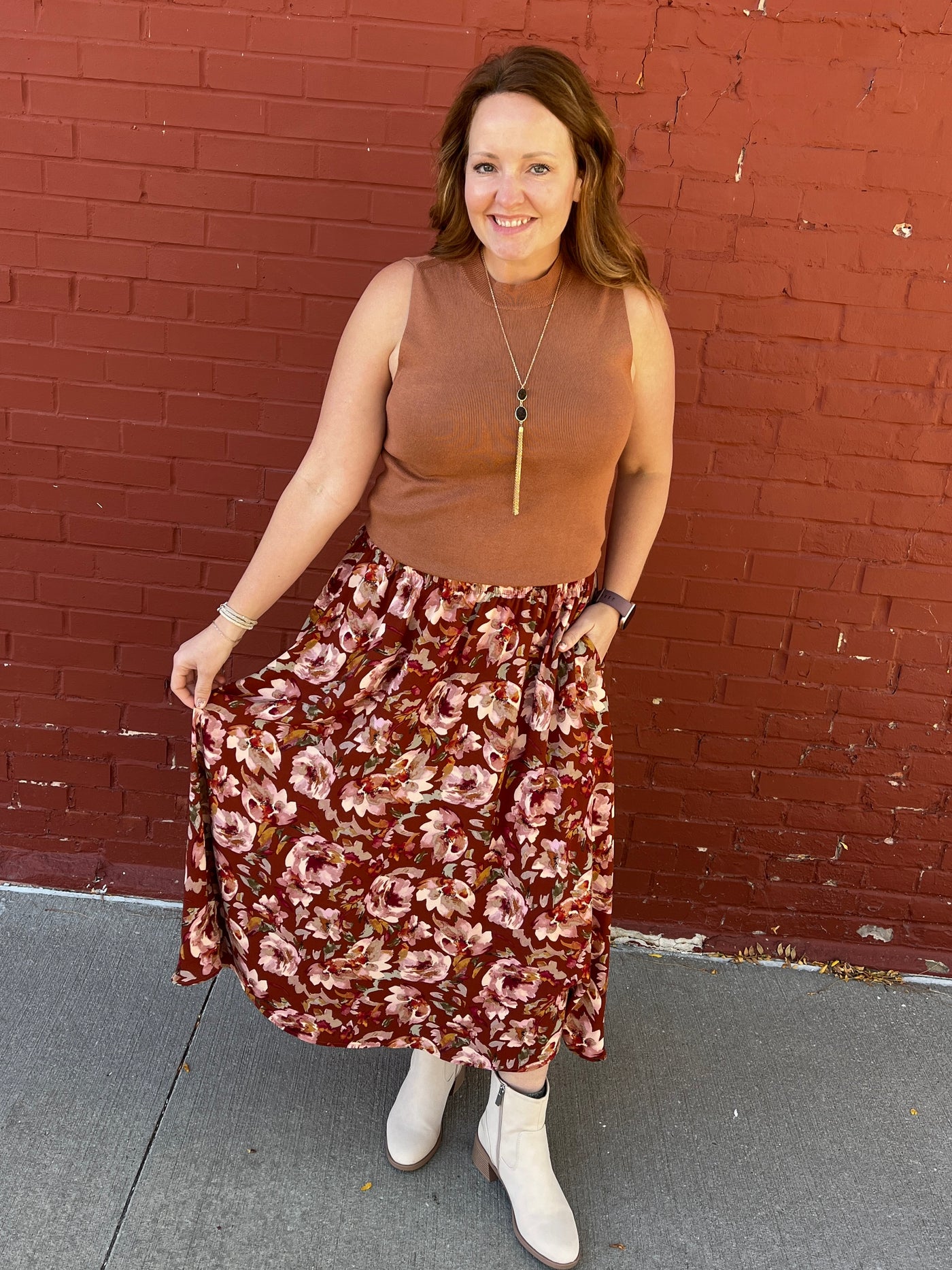 Avery Floral Skirt