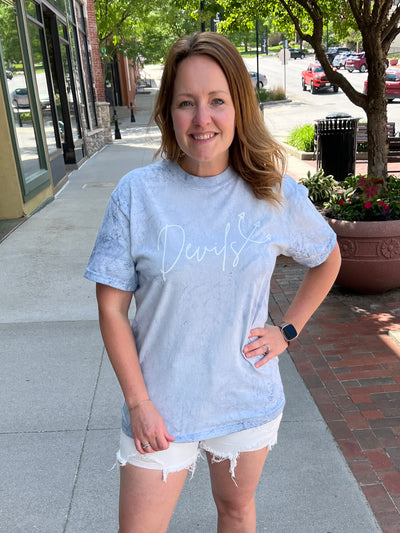 Plattsmouth Blue Devils Color Blasted Tee