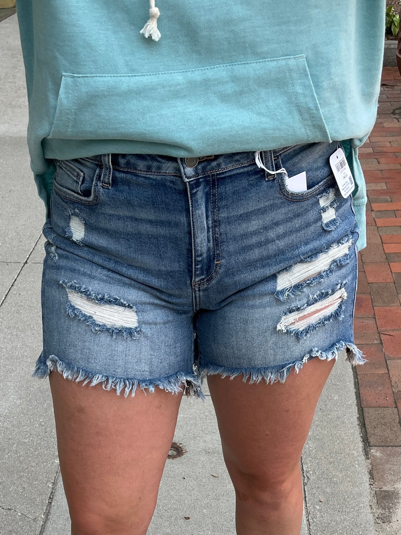 Cello Distressed Denim Shorts