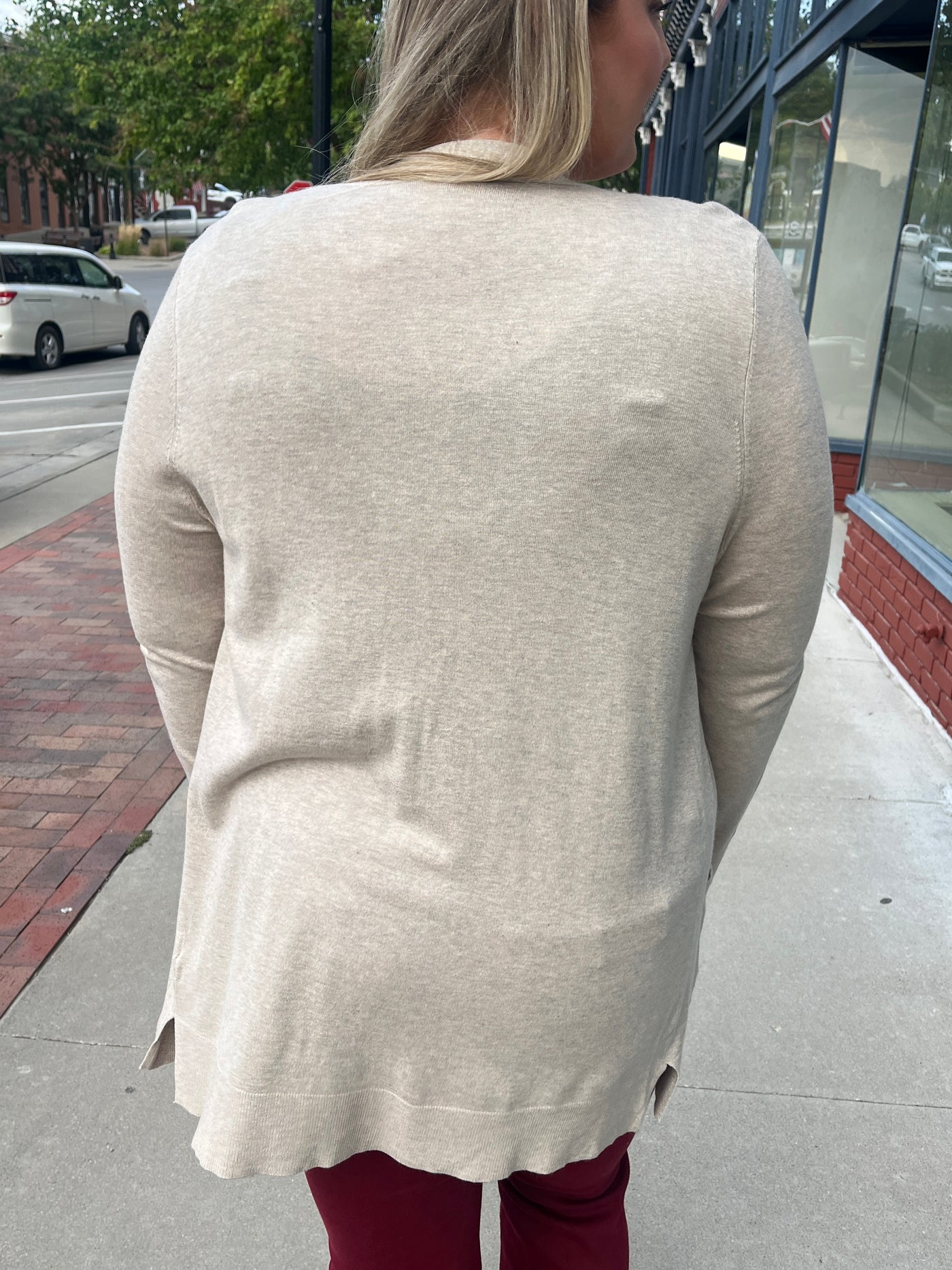 Oatmeal Essential Cardigan