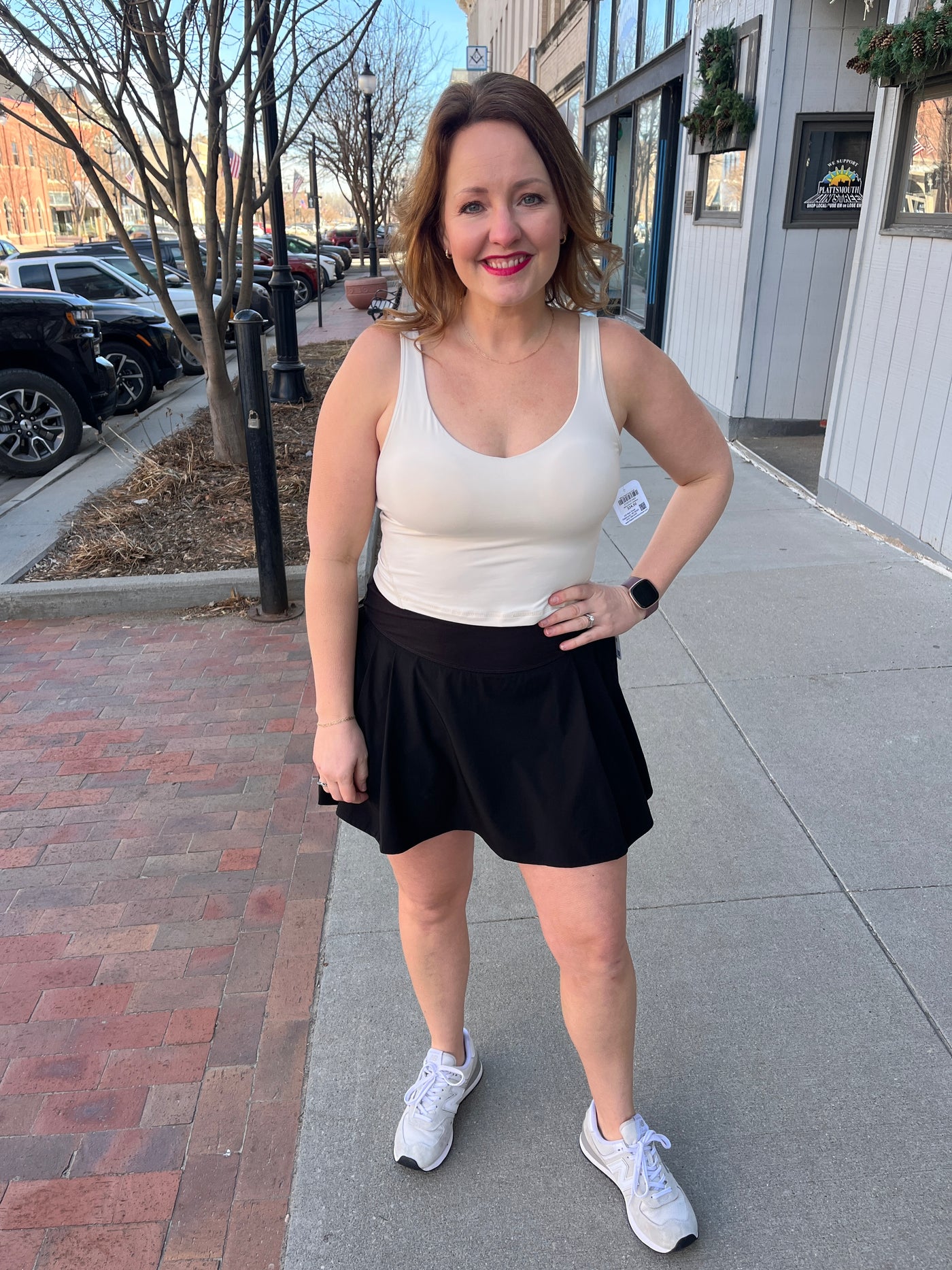 White Pearl Yoga Tank