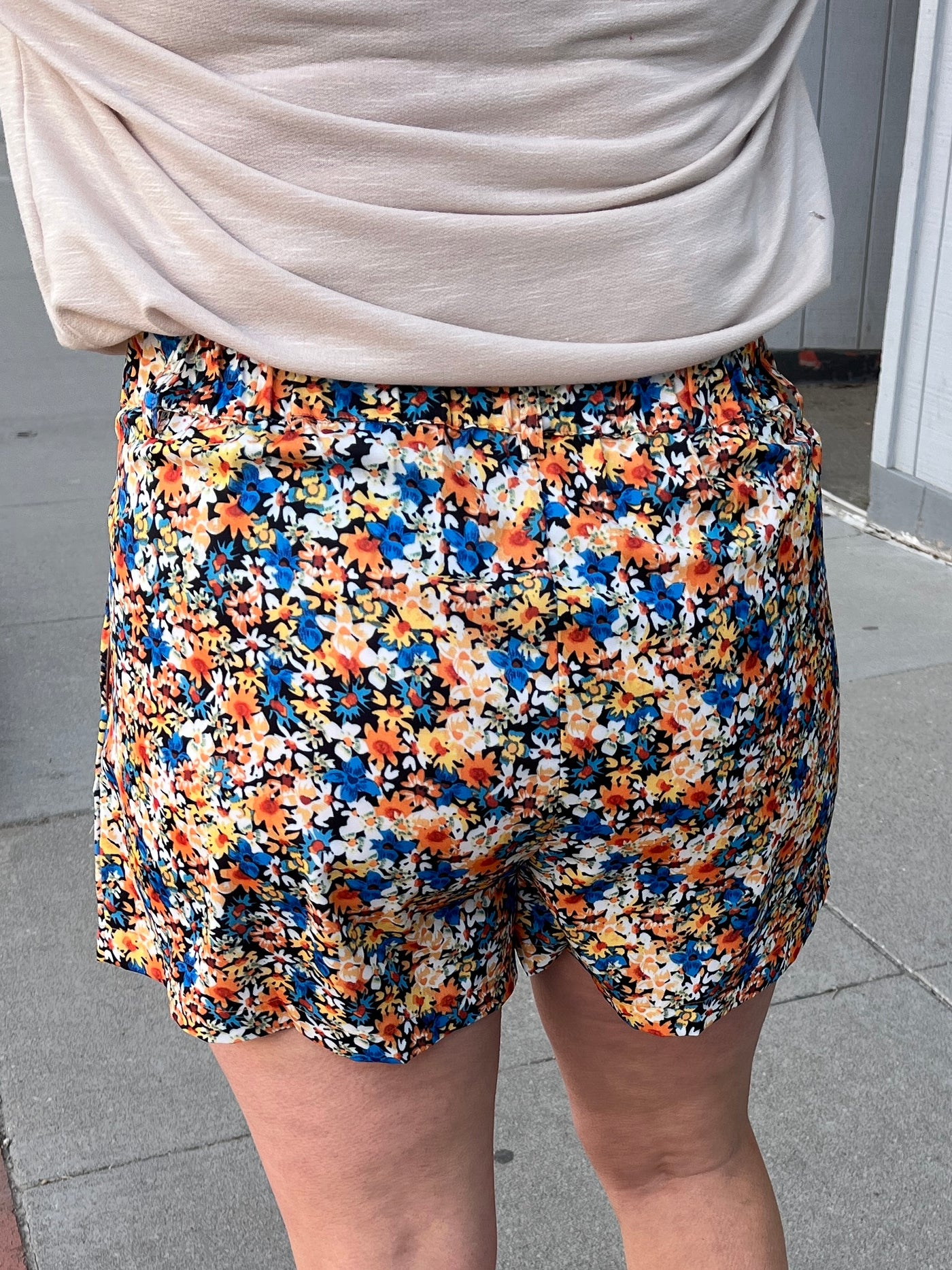 Flower Trouser Shorts