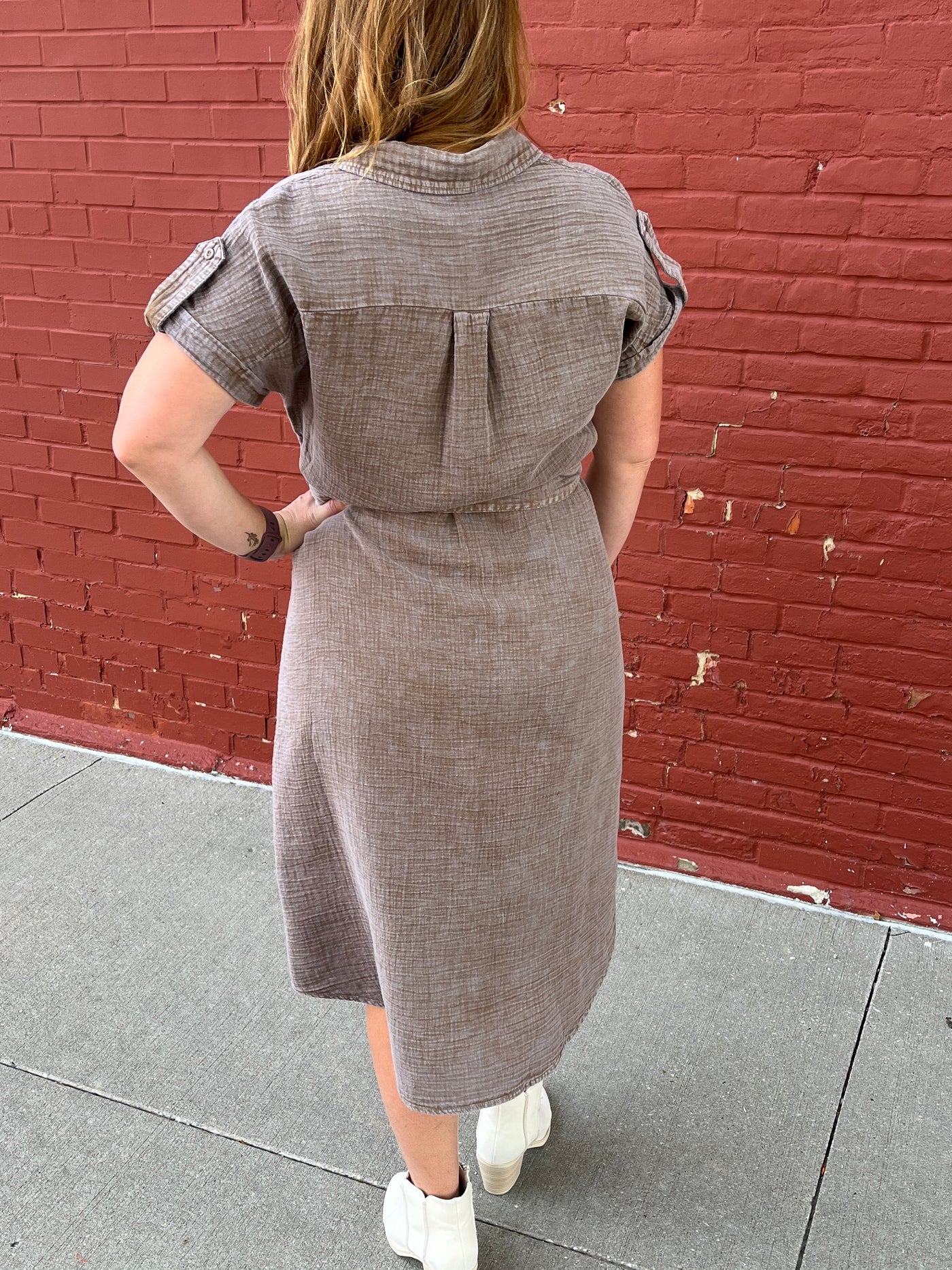 Belted Midi Dress