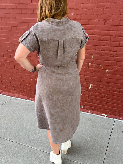 Belted Midi Dress