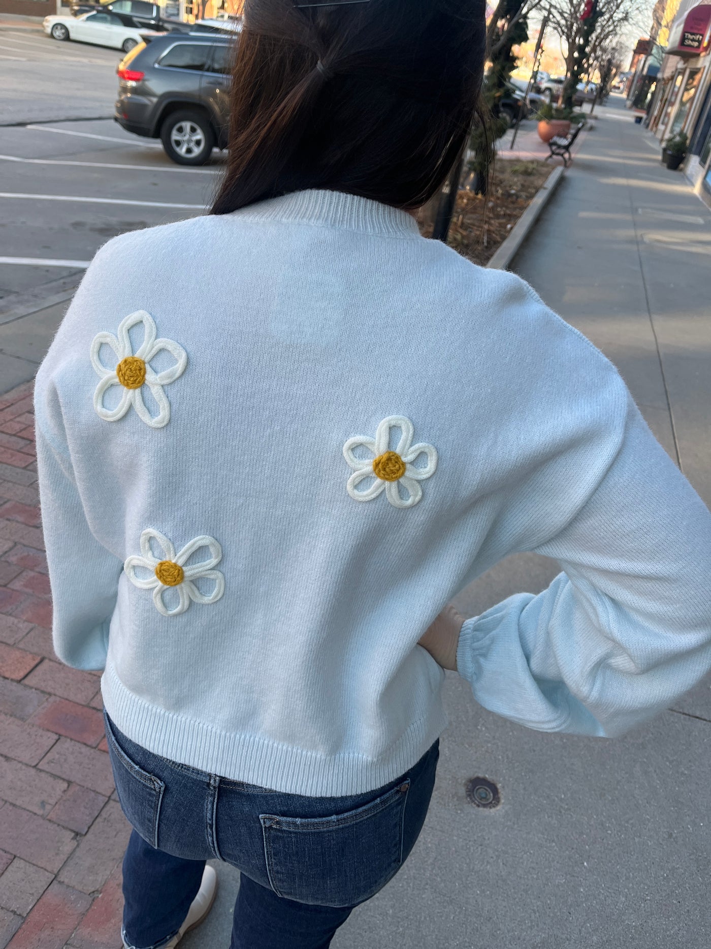 Floral Embroidered Sweater