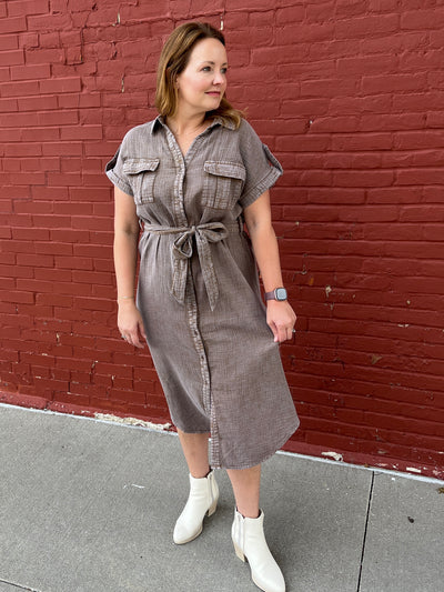 Belted Midi Dress