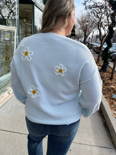 Floral Embroidered Sweater