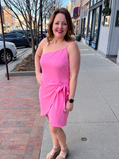 Pink Wrap Dress