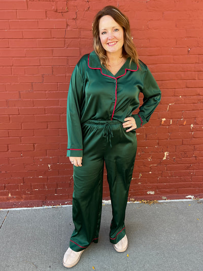 Holiday Satin Pajama Set