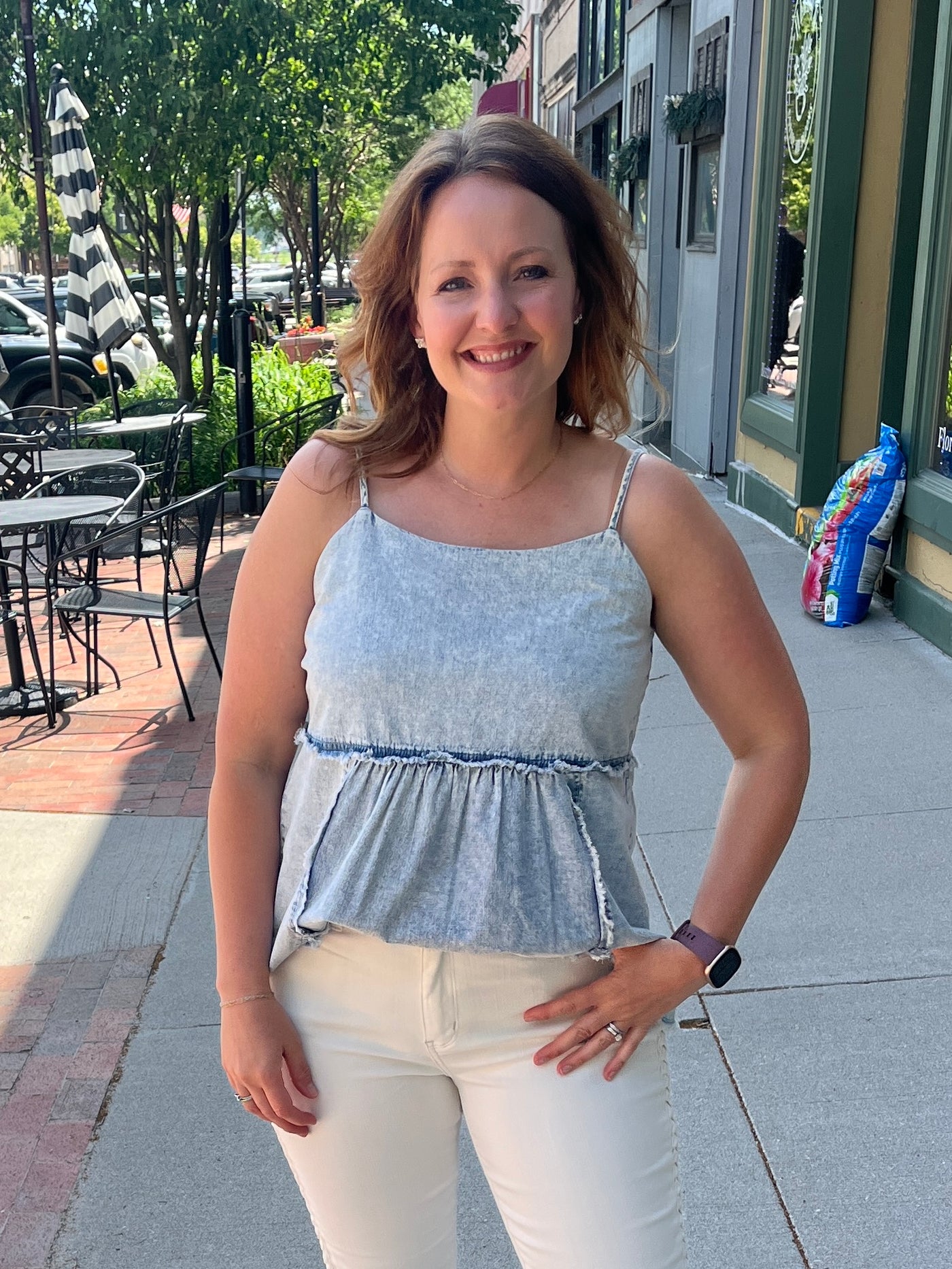 Denim Chambray Tank