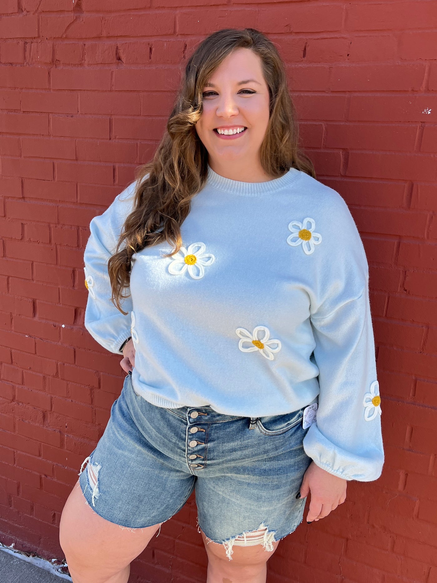 Floral Embroidered Sweater