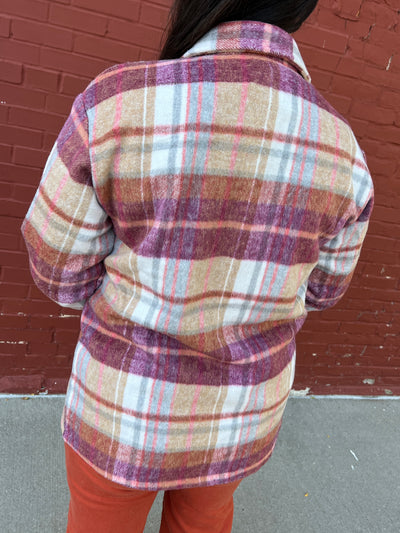 Norah Sunset Plaid Shacket