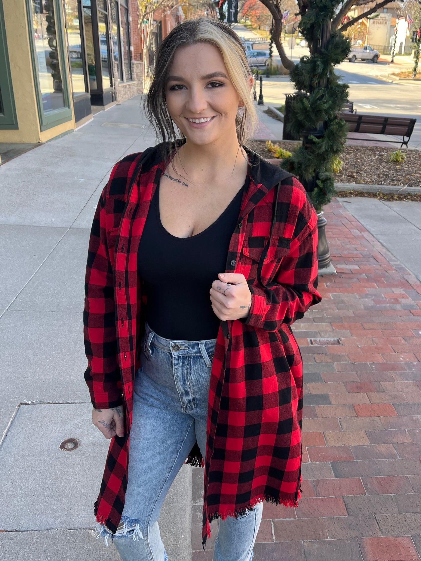 Buffalo Plaid Long Flannel