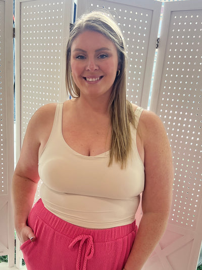 White Pearl Yoga Tank