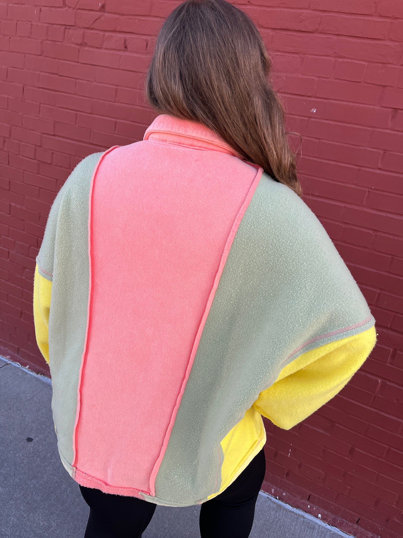 Retro Color Block Pullover