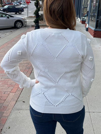 Floral Applique Sweater