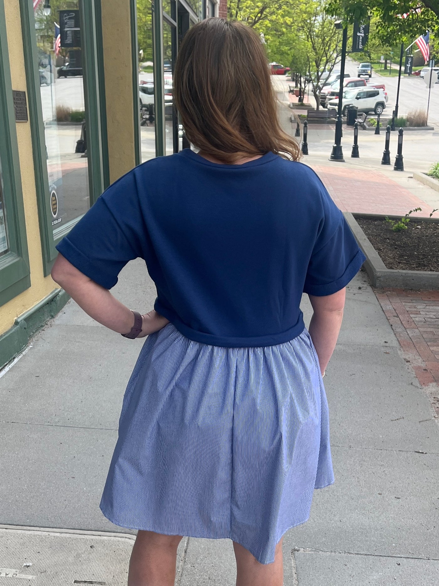 Navy Shirt Dress