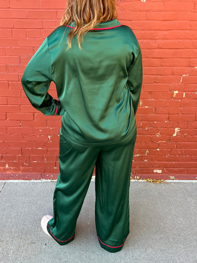 Holiday Satin Pajama Set