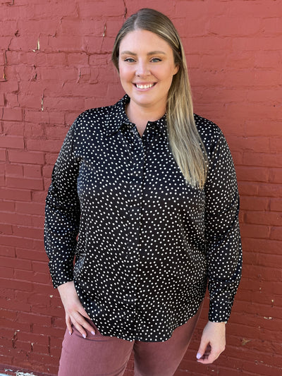 Polka Dot Dressy Top