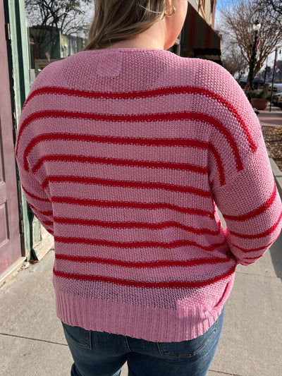 Candy Stripe Lightweight Sweater