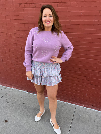 Lavender Floral Skort