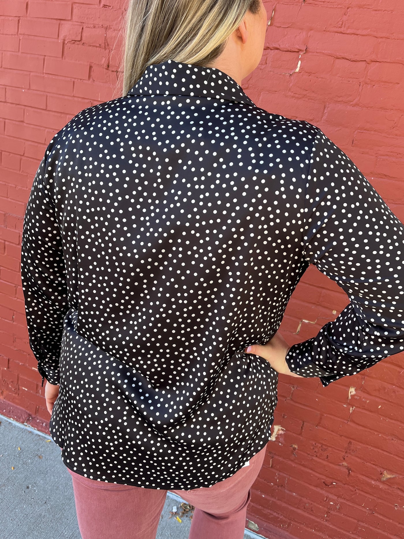 Polka Dot Dressy Top