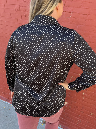 Polka Dot Dressy Top