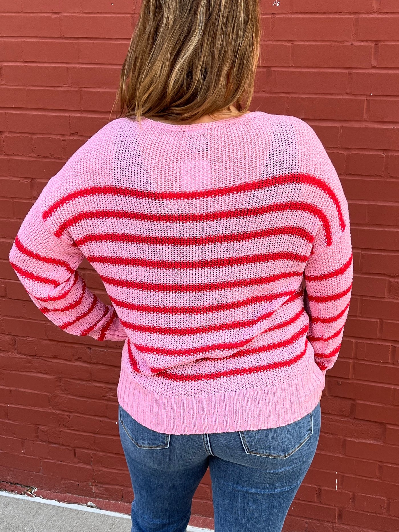 Candy Stripe Lightweight Sweater