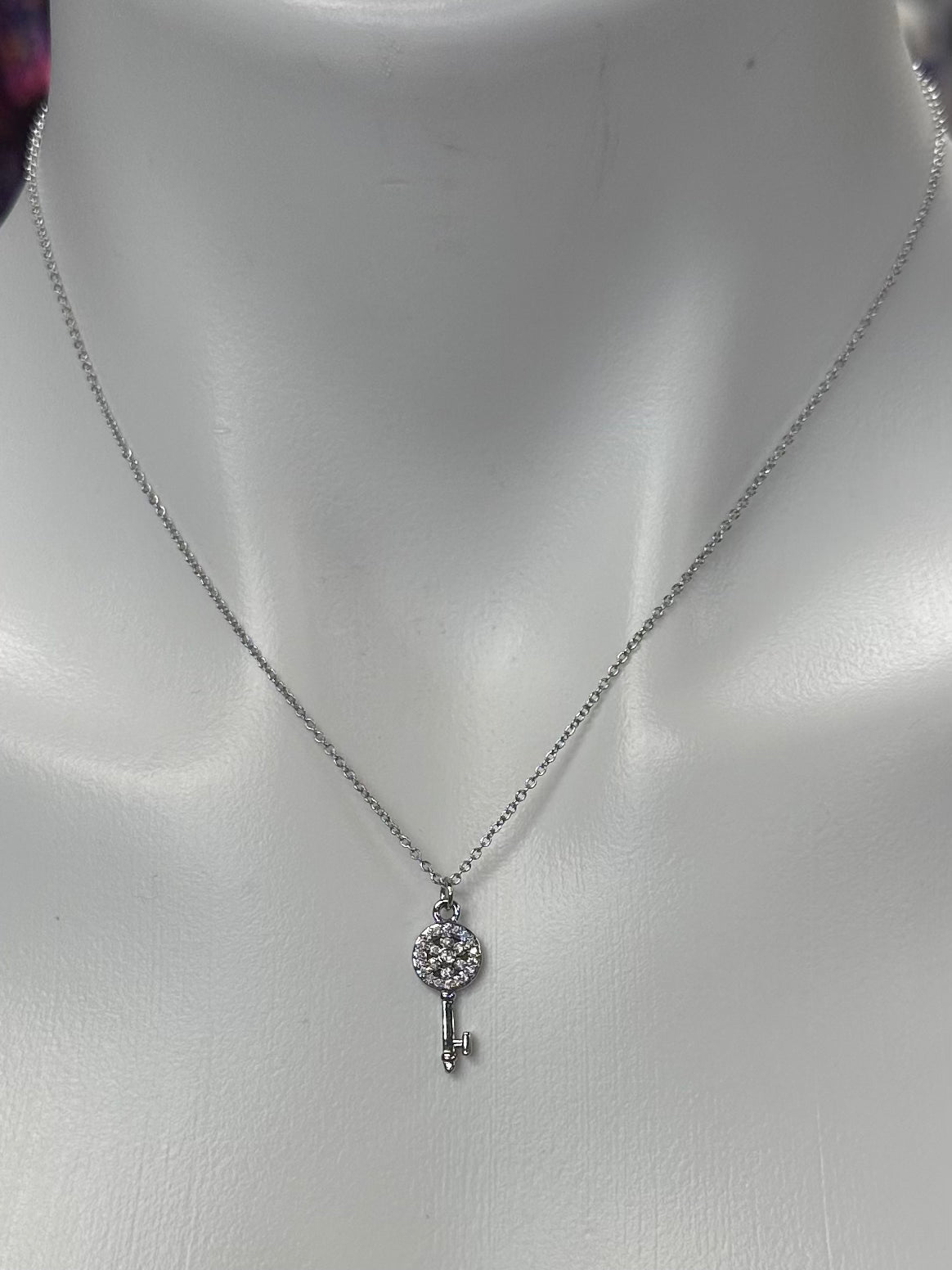 CZ Silver Necklace