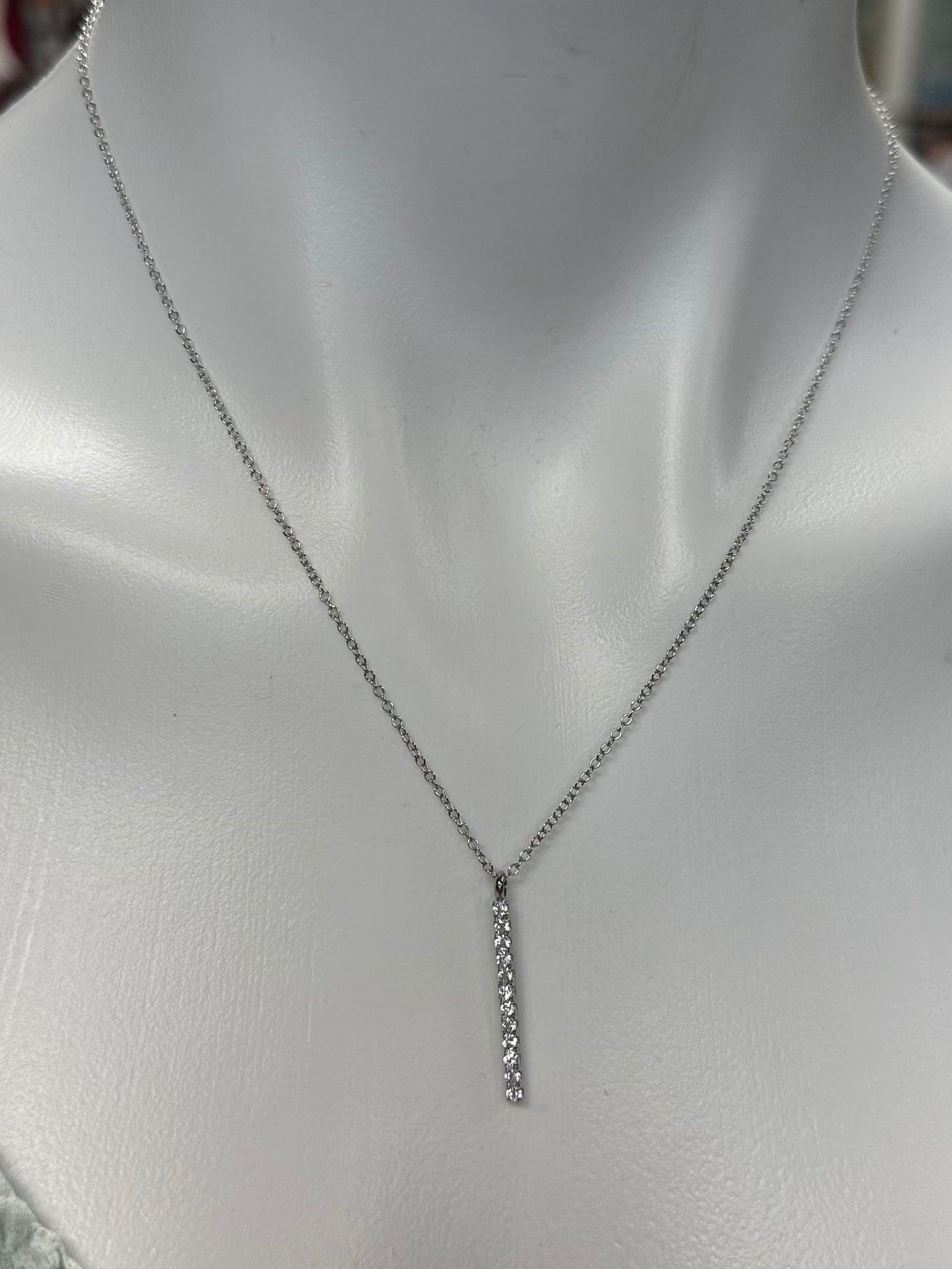 CZ Silver Necklace