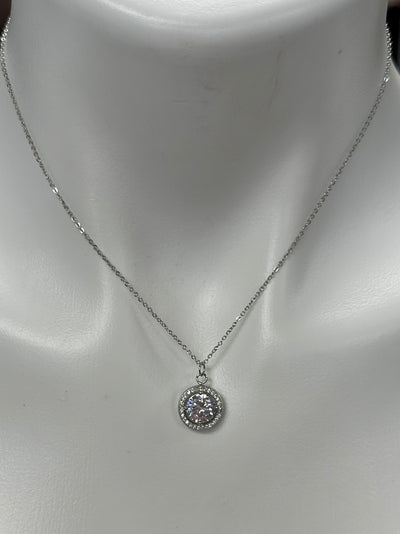 CZ Silver Necklace